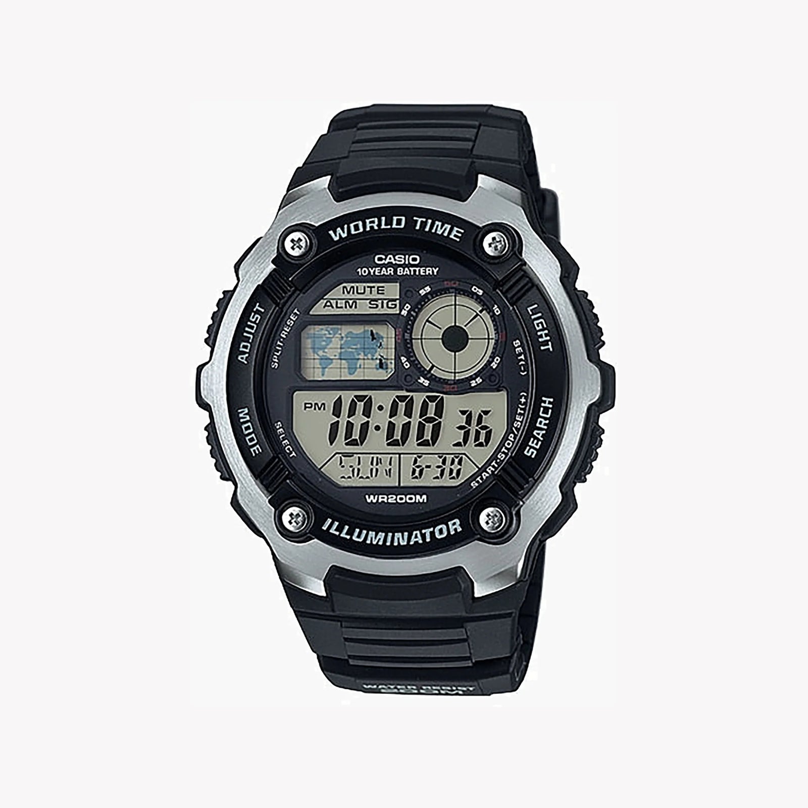 Casio Ae-2100w-1avdf Black Adventurer - Sporty Digital Watch For Men by i-watch