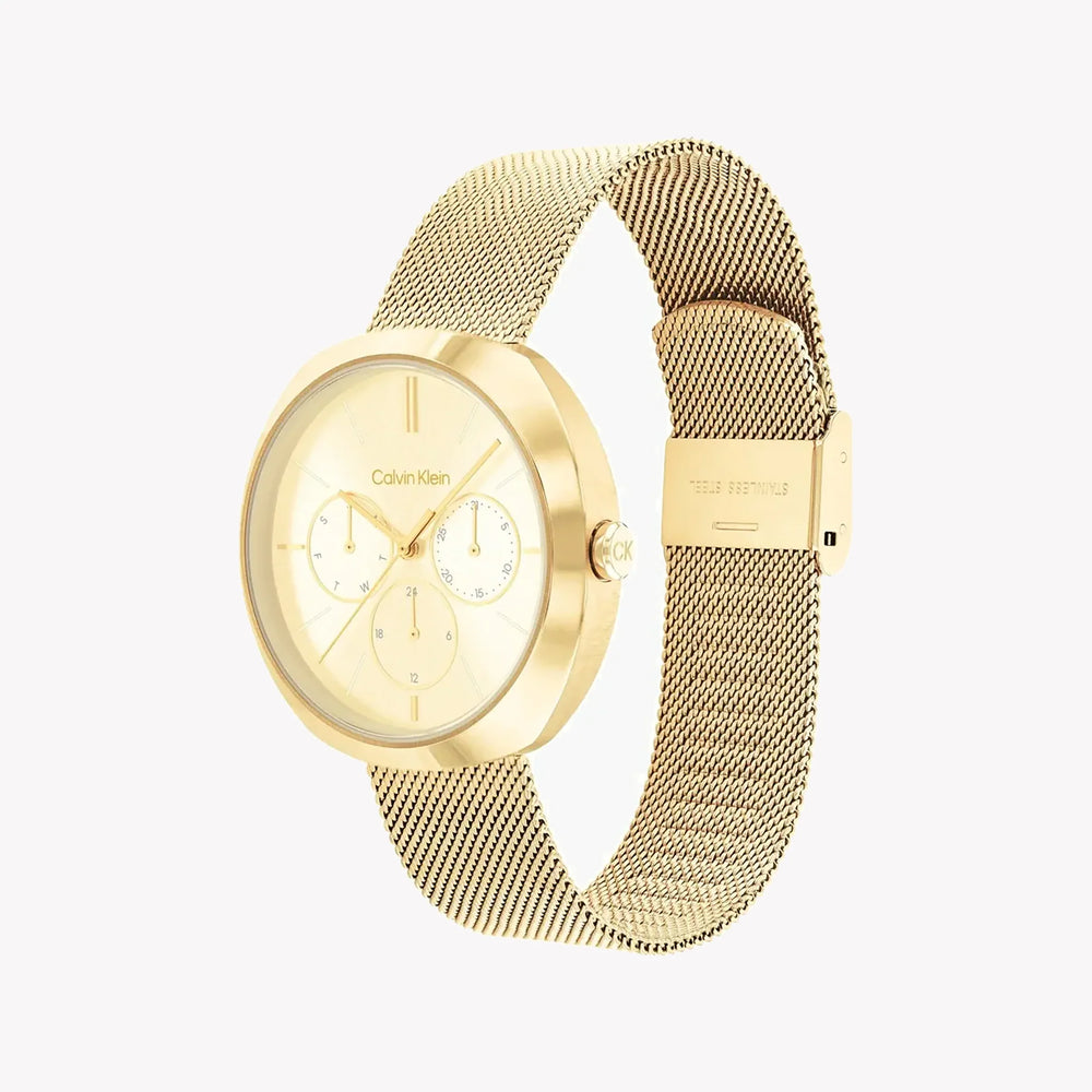 Calvin Klein Men's Gold Stainless Steel Watch, Gold Dial | 25200339 by i-watch