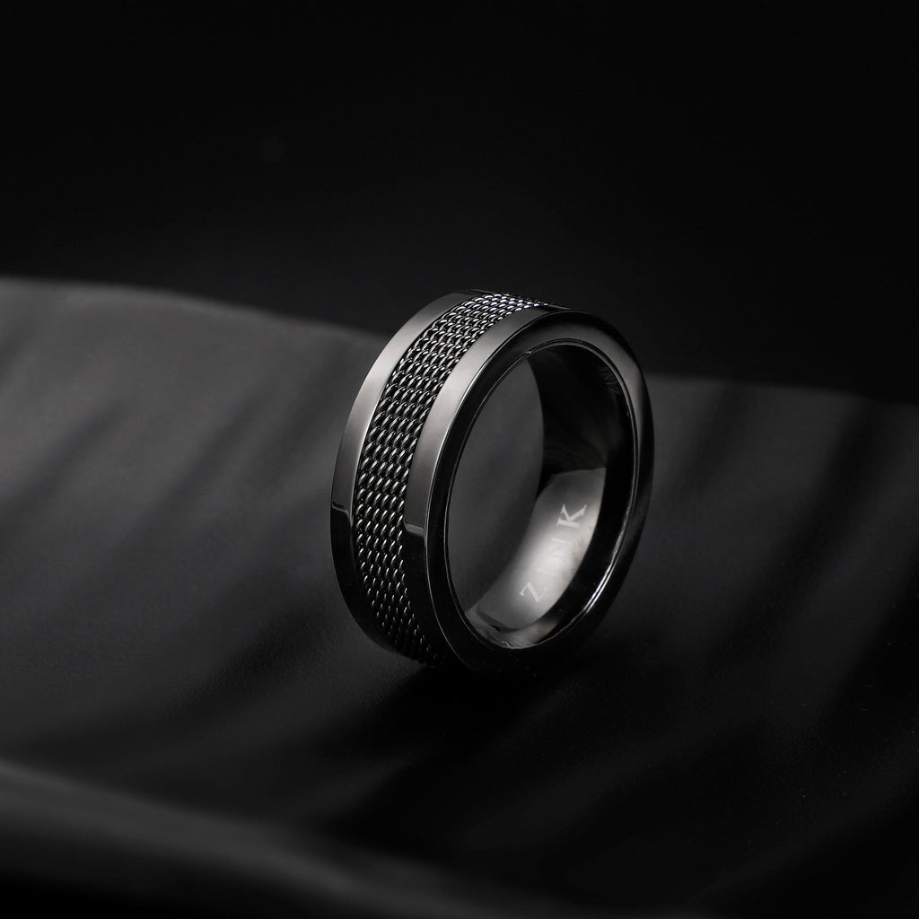 Zink Men's Gun Stainless Steel Ring | Zjrg018spig