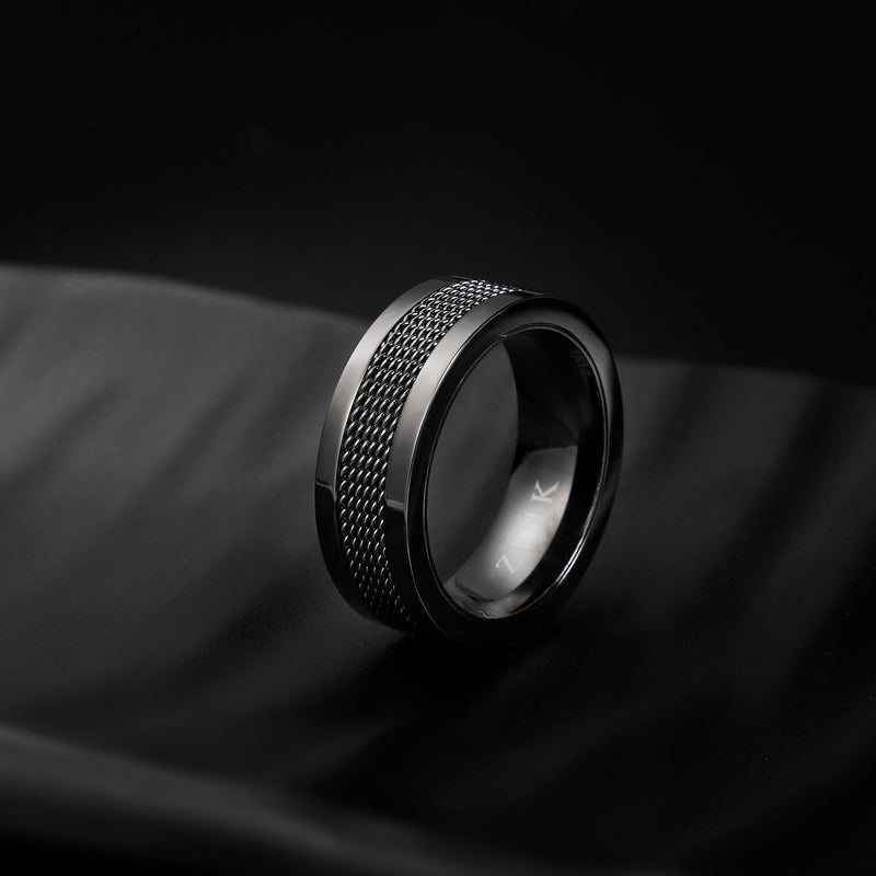 Zink Men's Gun Stainless Steel Ring | Zjrg018spig