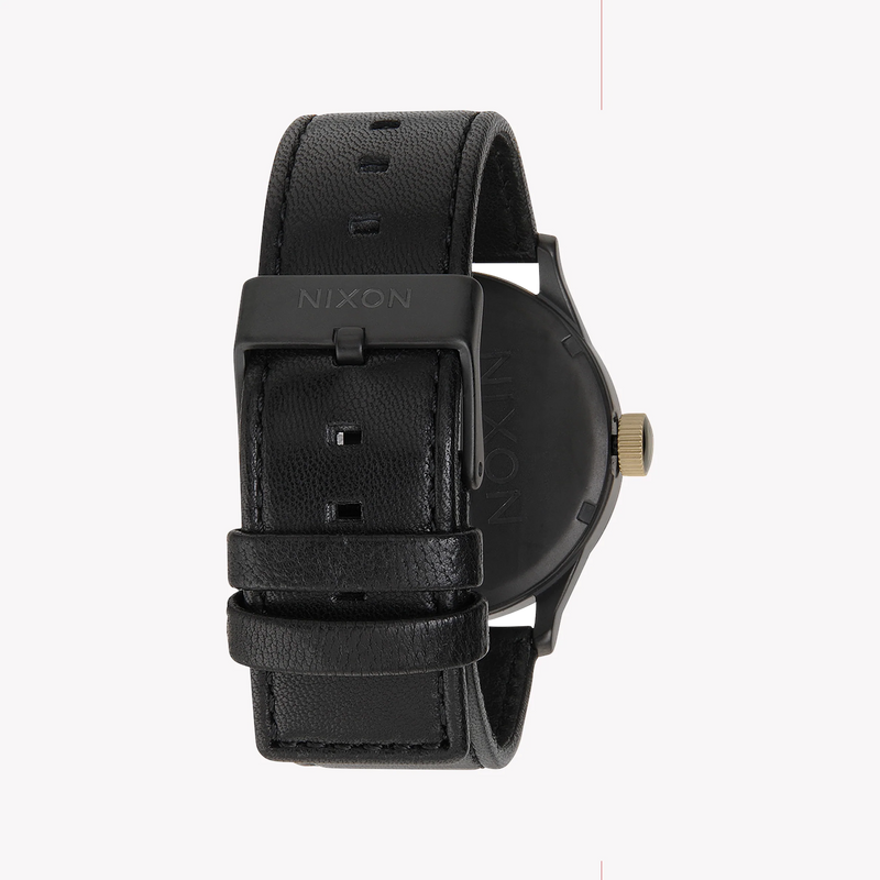 Nixon Men's Black Stainless Steel Watch, Black Leather | A105-1041 by i-watch