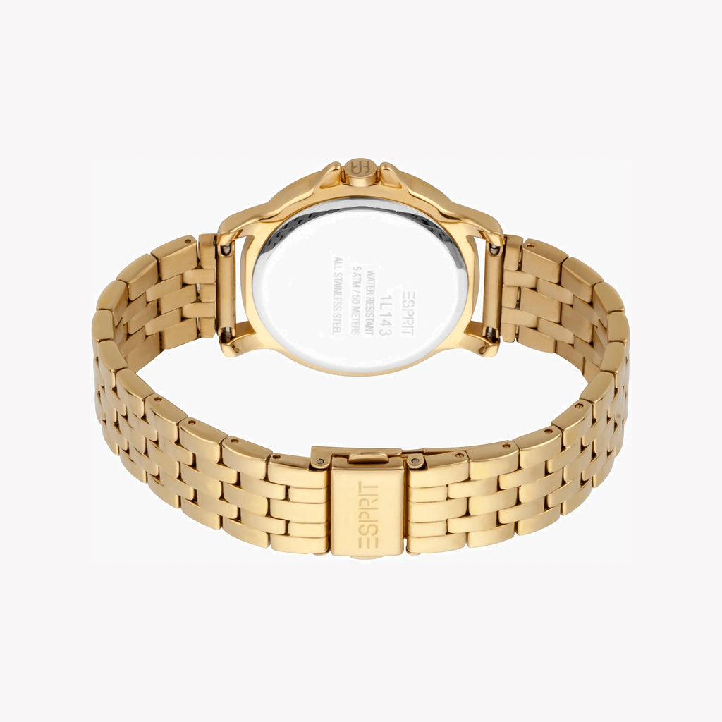 ESPRIT Women's Watch with Gold Stainless Steel Case and Gold Stainless Steel Band-i-Watch-3