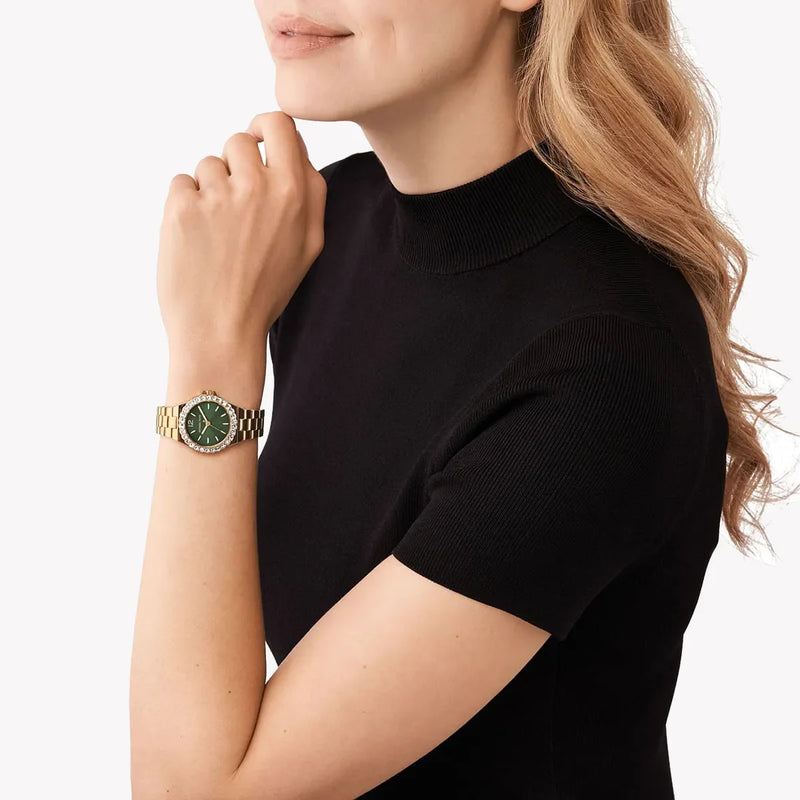 Michael Kors Women's Gold Watch, Green Dial | Mk7395 by i-watch