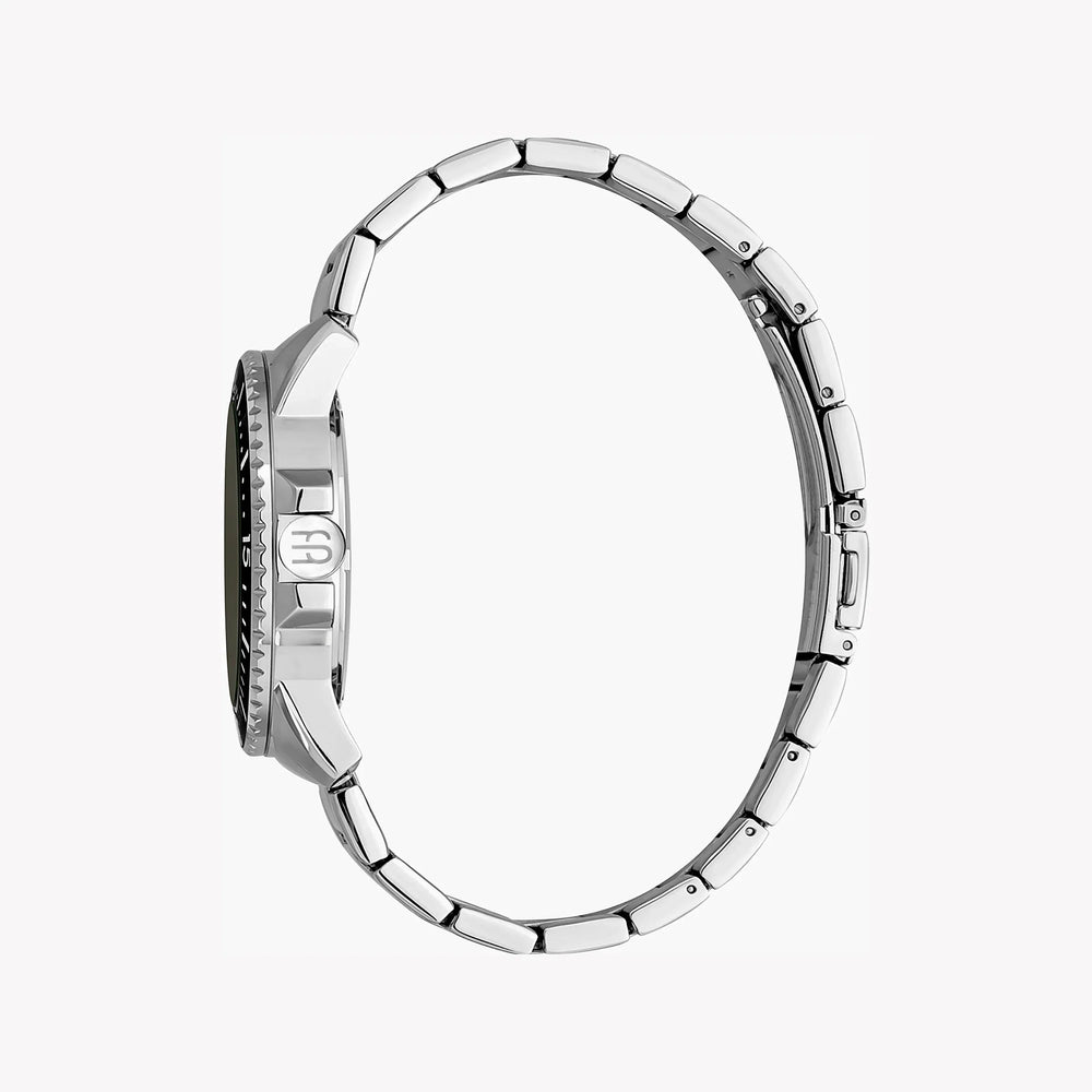 Esprit Men's Silver Stainless Steel Watch, Black Dial | Es1g051m0015 by i-watch