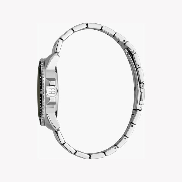 Esprit Men's Silver Stainless Steel Watch, Black Dial | Es1g051m0015 by i-watch