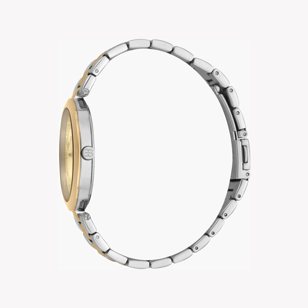 Esprit Women's Silver & Gold Stainless Steel Watch, Champagne Dial | ES1L252M0045 by i-watch