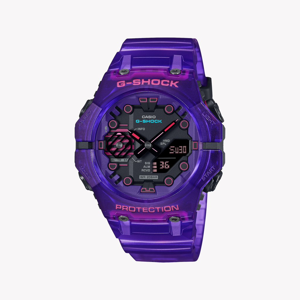 G-SHOCK GA-B001CBRS-6ADR MEN'S ADVENTURE TIMEPIECE - BOLD PURPLE RESIN & SMART CONNECTIVITY