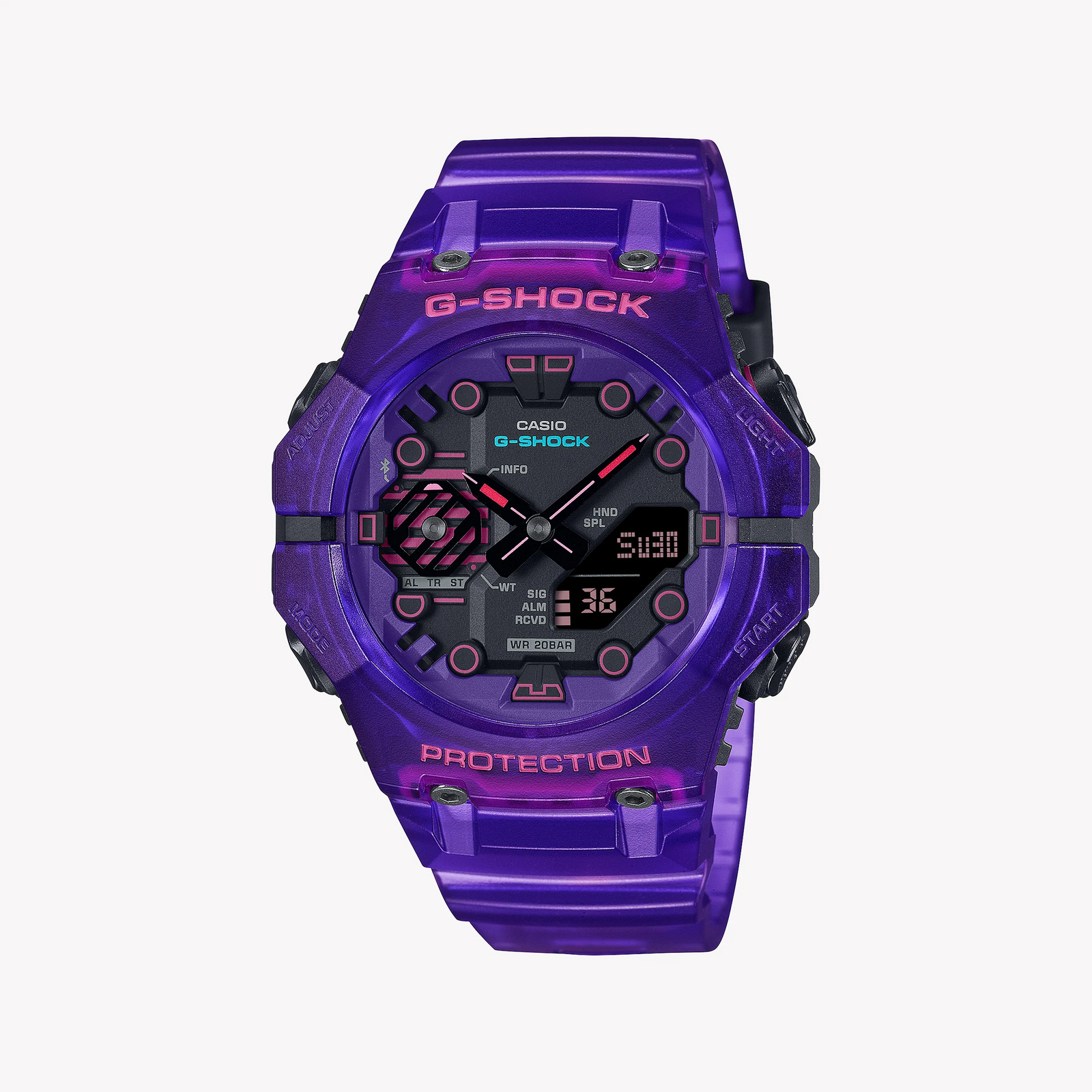 G-Shock Ga-B001cbrs-6adr Men's Adventure Timepiece - Bold Purple Resin & Smart Connectivity by i-watch