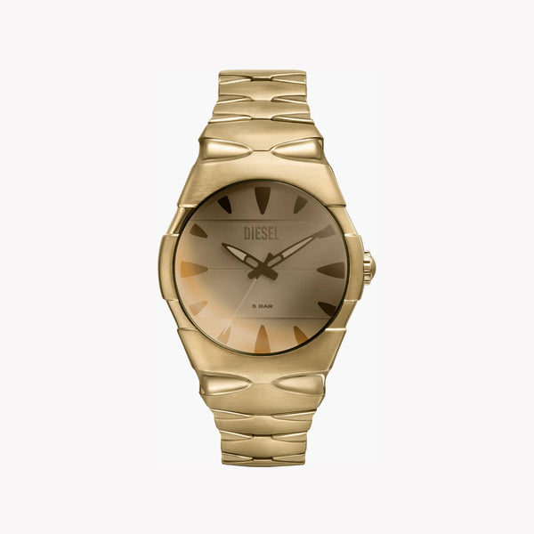 Diesel Men's Gold Stainless Steel Watch, White Dial | Dz2214 by i-watch