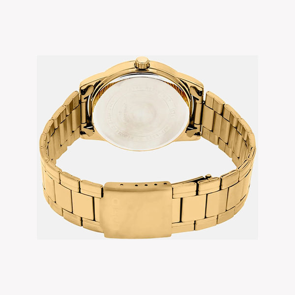 Timeless Elegance Men's Gold Watch, White Dial | Mtp-V001g-9budf by i-watch