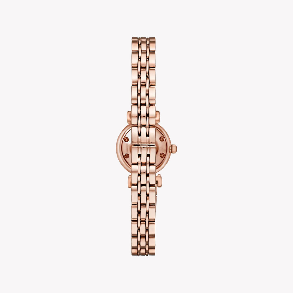 Emporio Armani Women's Rose Gold Watch, White Dial | Ar11203 by i-watch