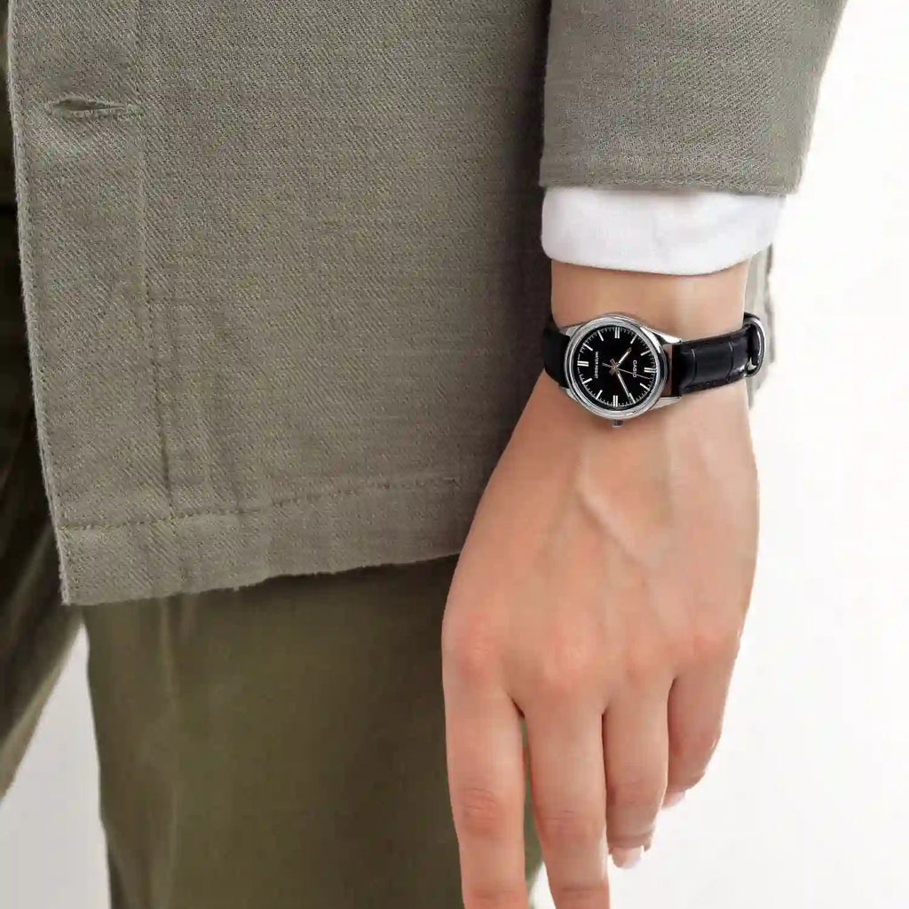 CASIO LTP-V005L-1AUD - TIMELESS ELEGANCE - CLASSIC WOMEN'S WATCH WITH LEATHER STRAP-i-Watch-6