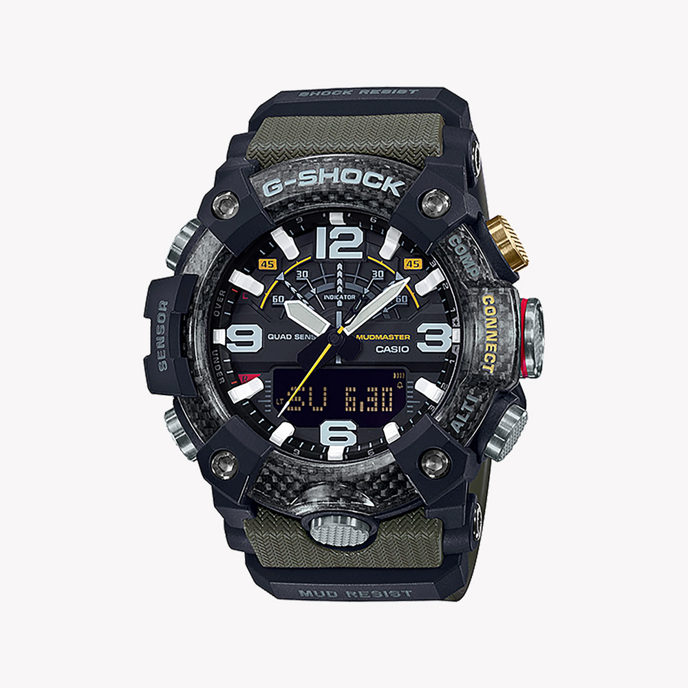 Casio G-Shock Gg-B100-1a3dr Sporty Strength - Adventure-Ready Men's Watch With Black Case And Vibrant Green Band by i-watch