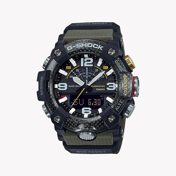 Casio G-Shock Gg-B100-1a3dr Sporty Strength - Adventure-Ready Men's Watch With Black Case And Vibrant Green Band by i-watch