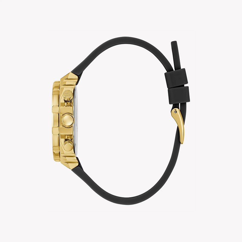 Guess Women's Gold Stainless Steel, Black Silicon | Gw0553l4 by i-watch