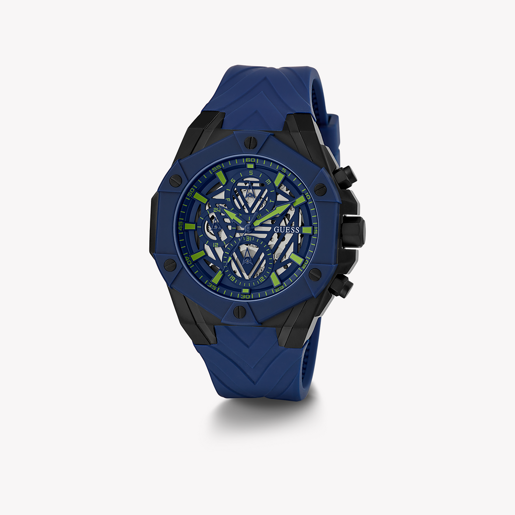 GUESS GW0579G3 BOLD ADVENTURE - MEN'S STYLISH BLACK & BLUE TIMEPIECE-i-Watch-4