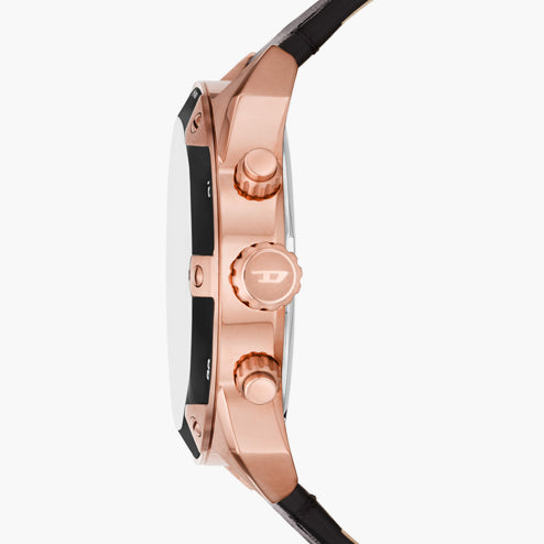 DIESEL DZ4607 DYNAMIC ADVENTURE - BOLD ROSE GOLD & BLACK LEATHER TIMEPIECE-i-Watch-3