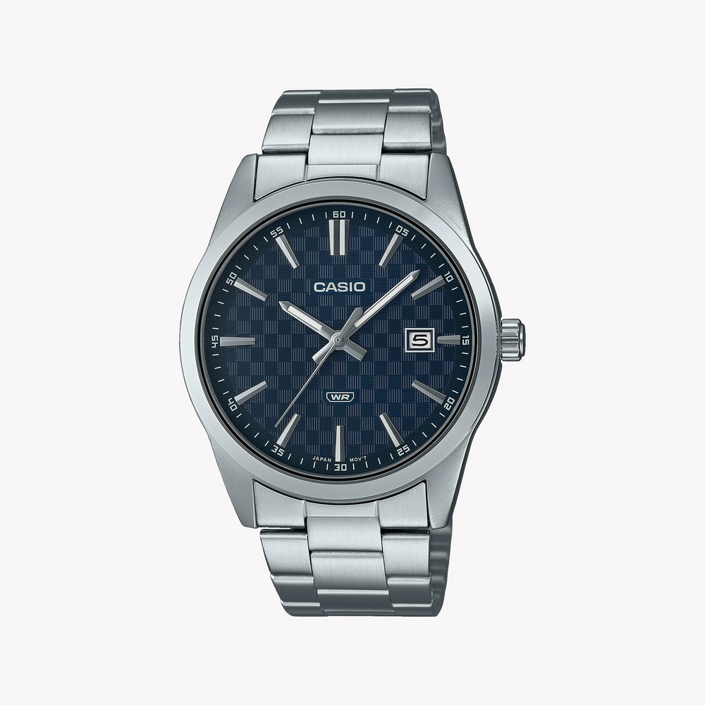 Casio Men's Stainless Steel Watch, Blue Dial | Mtp-Vd03d-2a by i-watch