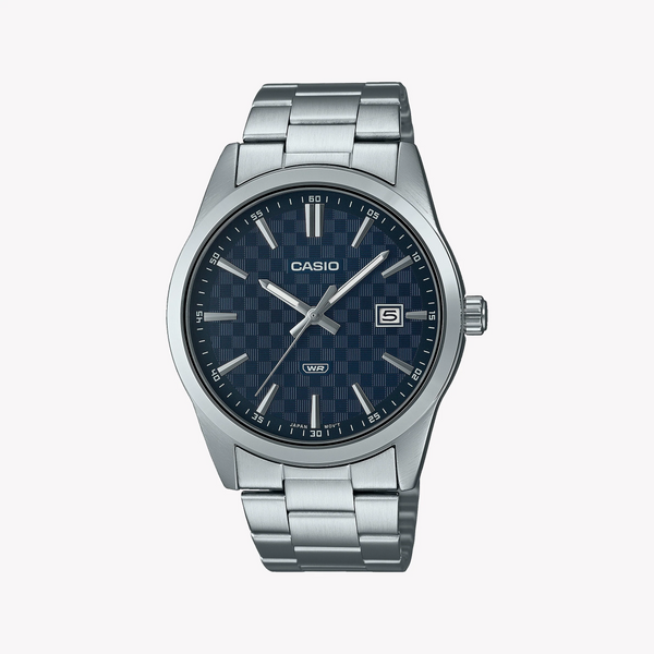 Casio Men's Stainless Steel Watch, Blue Dial | Mtp-Vd03d-2a by i-watch
