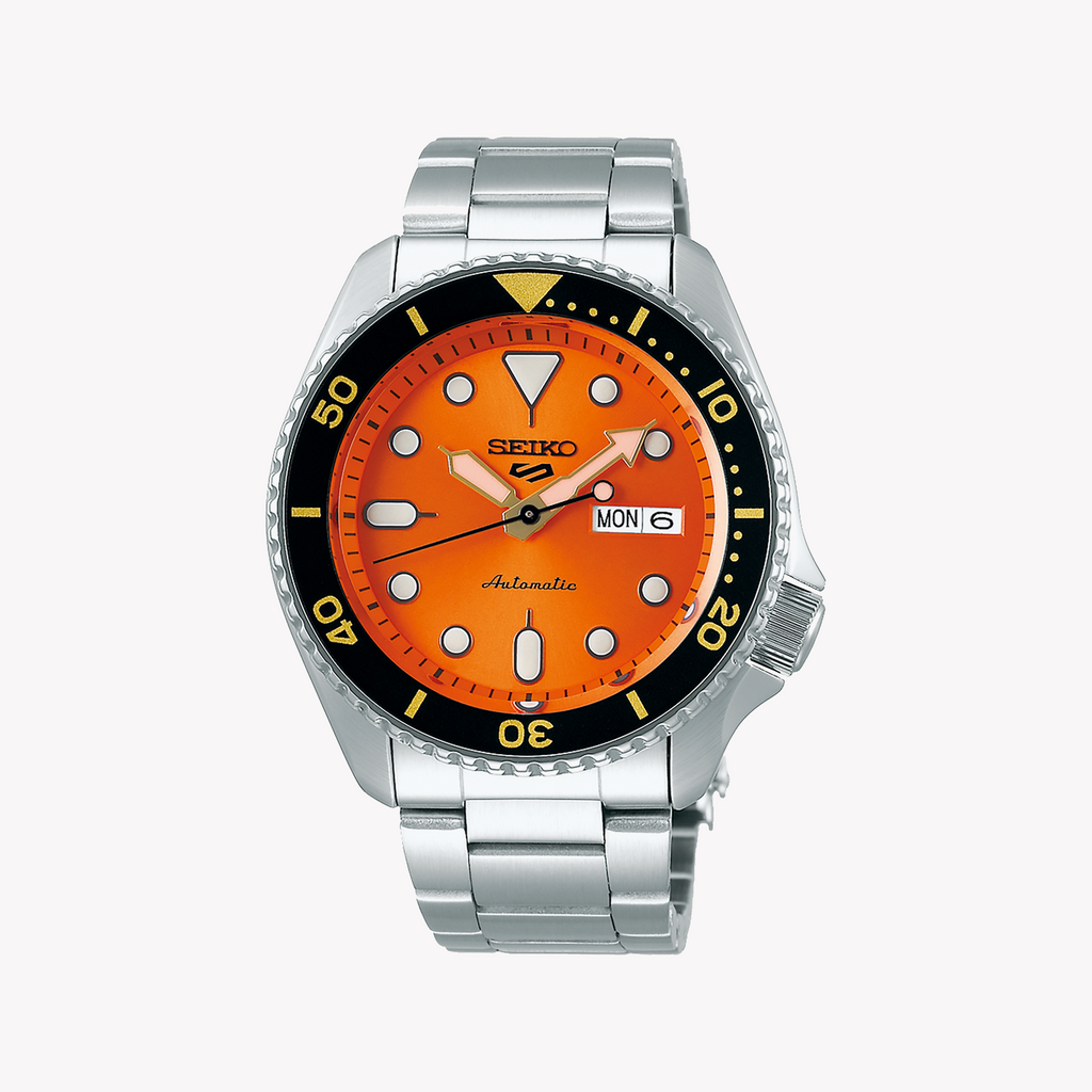 SEIKO 5 SRPD59K1 Men's Automatic Orange Dial Watch-i-Watch