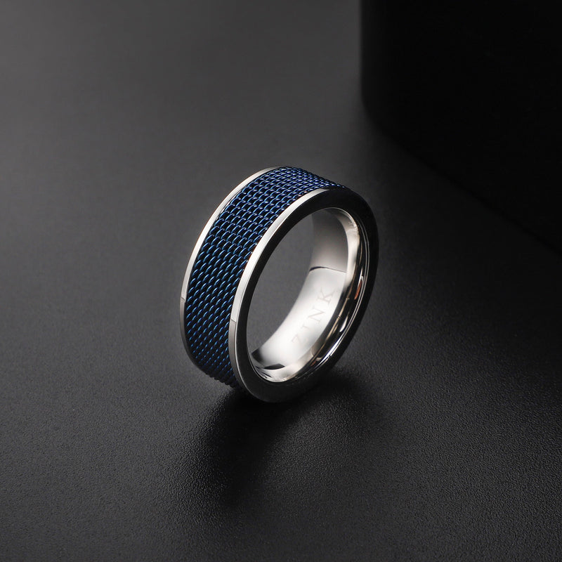 Zjrg036sbl Zink Men's Ring by i-watch