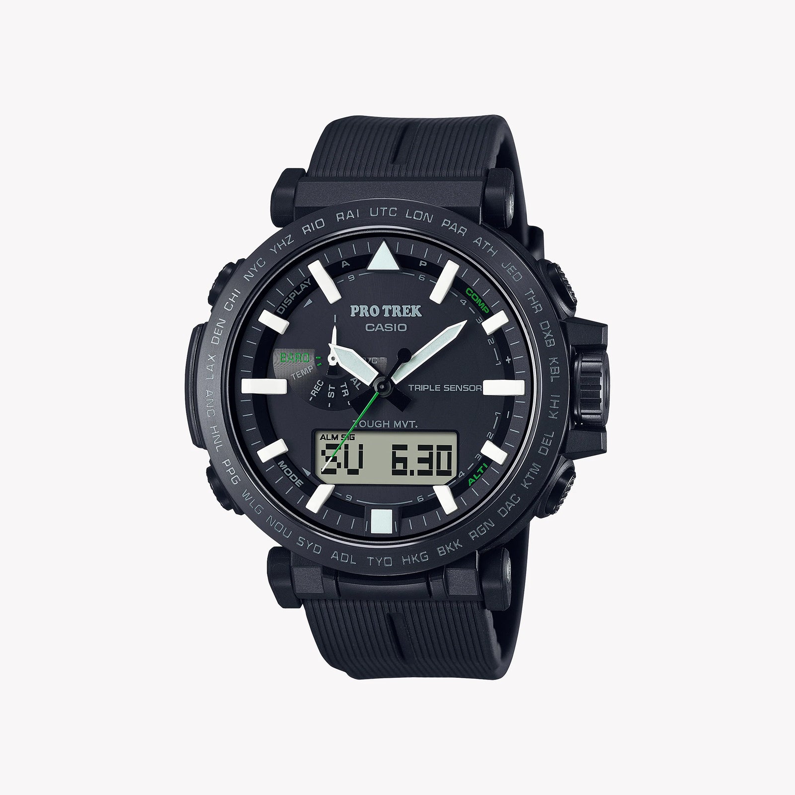 Casio Men's Stainless Steel & Resin Watch, Black | Prw-6621y-1er by i-watch