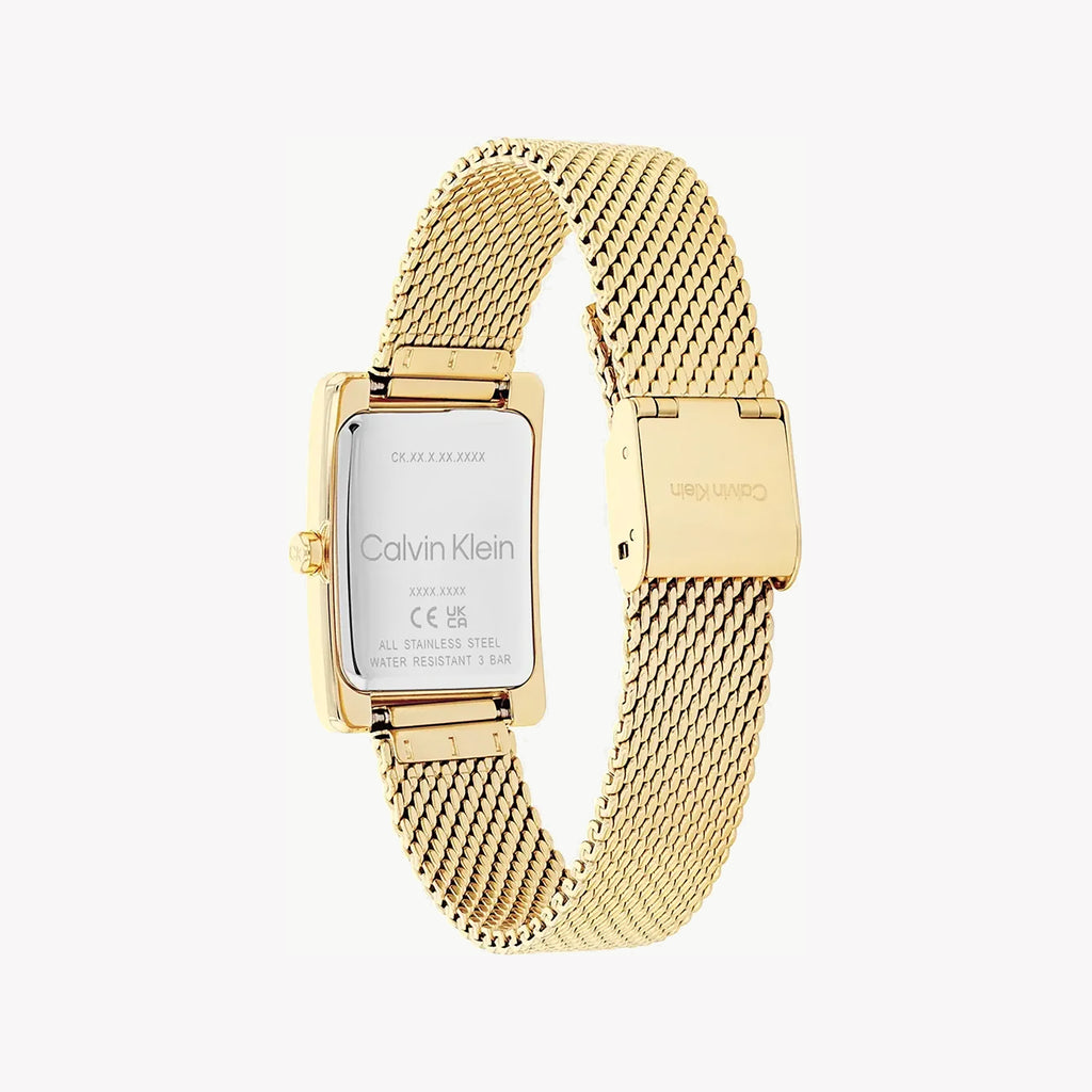 CK CALVIN KLEIN GOLD RADIANCE - ELEGANT WOMEN'S WATCH WITH STAINLESS STEEL BAND AND SILVER DIAL-i-Watch-3
