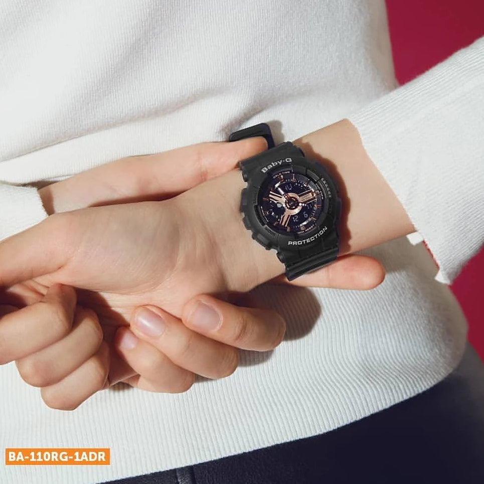 BA-110RG-1ADR BABY-G ADVENTURE TIME - STYLISH SPORTY WOMEN'S WATCH with Black Resin Band and Digital Display-i-Watch-3