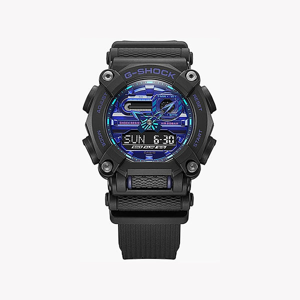 Casio G-Shock Ga-900vb-1adr - Bold Adventurer Men's Watch With Vibrant Blue Dial & Black Resin Band by i-watch