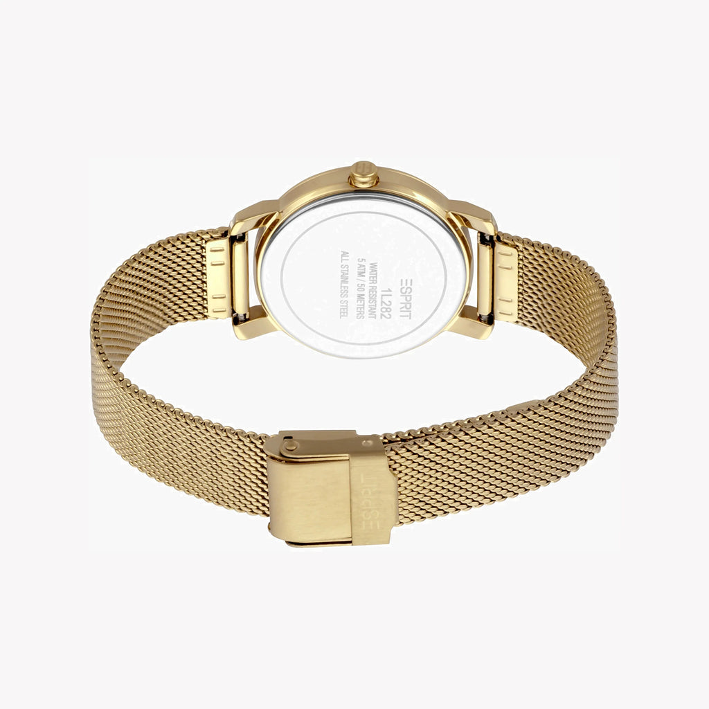 ESPRIT Women's Watch with Gold Stainless Steel Case and Gold Stainless Steel Band-i-Watch-4