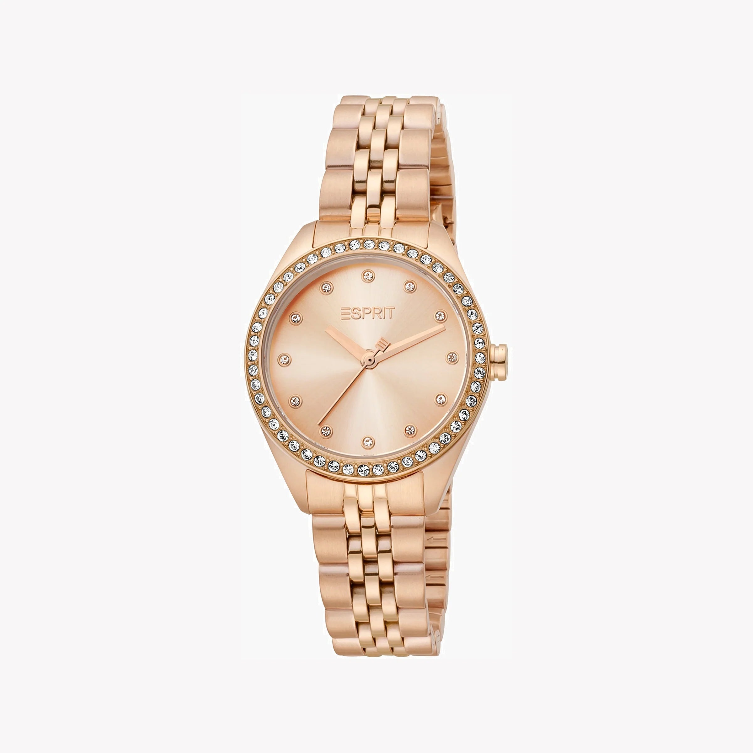 ESPRIT Women's Watch with Rose Gold Stainless Steel Case and Rose Gold Stainless Steel Band