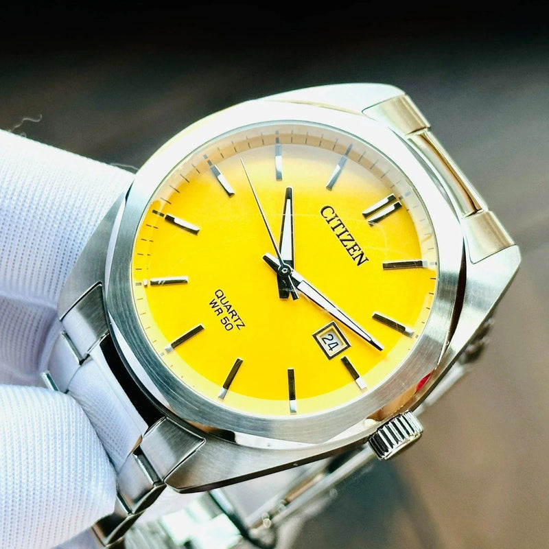 CITIZEN BI5110-54Z DYNAMIC - STYLISH YELLOW DIAL MEN'S WATCH WITH STAINLESS STEEL BAND-i-Watch-6
