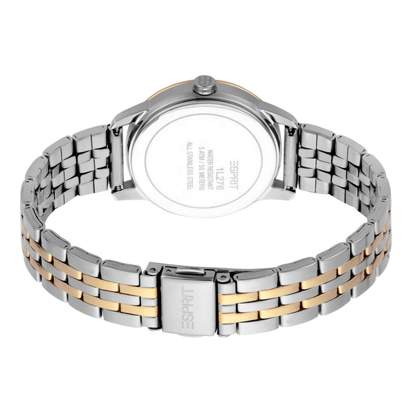 Esprit Women's Watch With Silver Stainless Steel Case And Silver & Gold Stainless Steel Band by i-watch