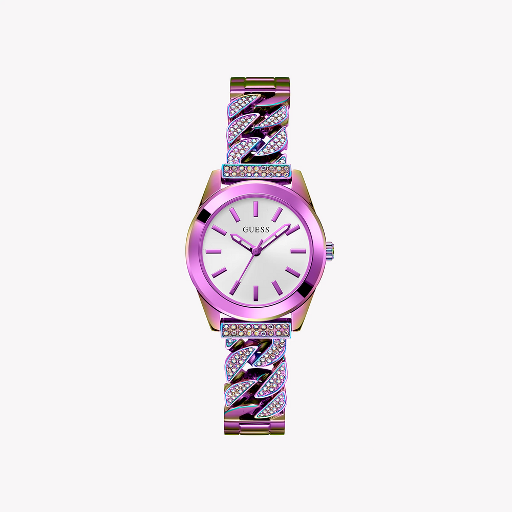 Guess Women's Pink Stainless Steel Watch, Multicolor Band | Gw0546l3 by i-watch