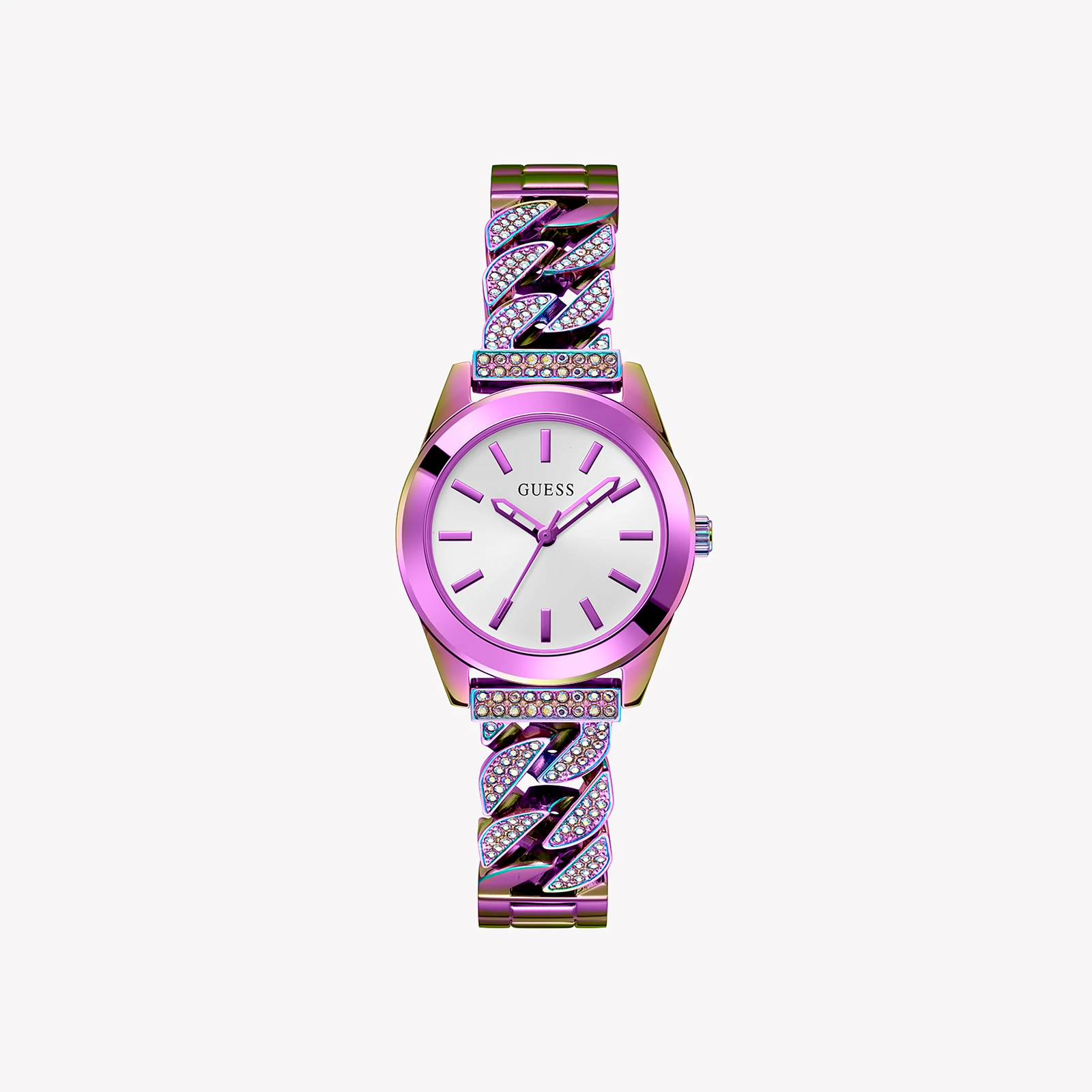 Guess Women's Pink Stainless Steel Watch, Multicolor Band | Gw0546l3 by i-watch