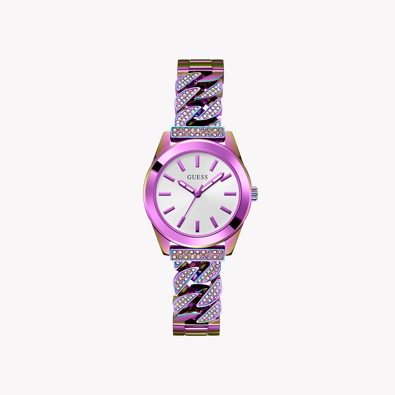 Guess Women's Pink Stainless Steel Watch, Multicolor Band | Gw0546l3 by i-watch