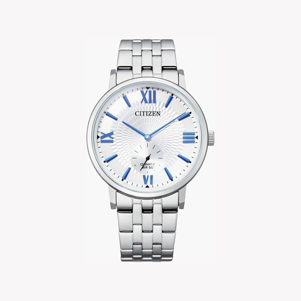 Citizen Men's Silver Stainless Steel Watch, White Dial | Be9170-72a by i-watch