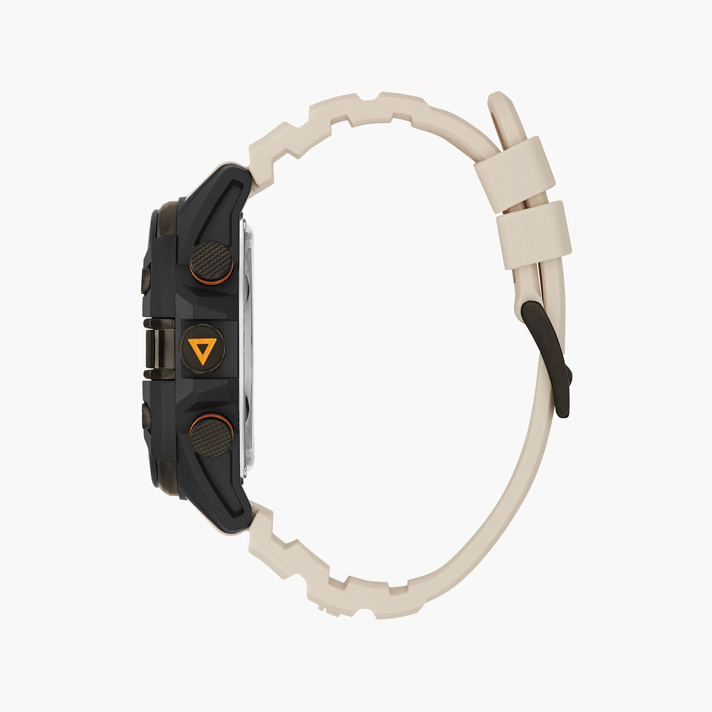 GUESS GW0269G1 BOLD BLACK TIMEPIECE - MODERN MEN'S WATCH WITH STYLISH WHITE SILICONE BAND-i-Watch-2