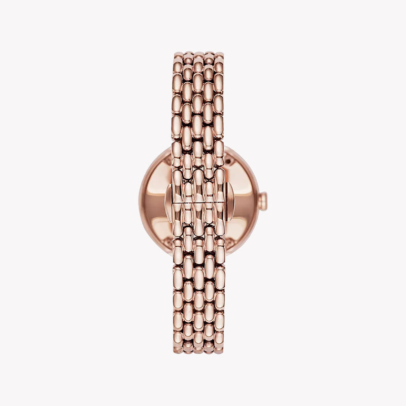 Emporio Armani Women's Rose Gold Stainless Steel Watch, White Dial | Ar11355 by i-watch
