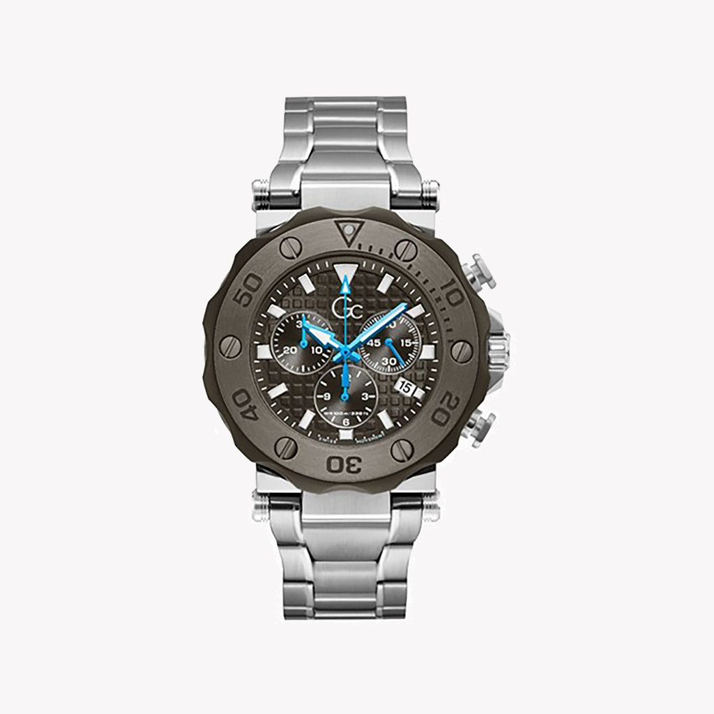 GUESS COLLECTION Y63002G5MF - BOLD ELEGANCE MEN'S TIMEPIECE WITH STAINLESS STEEL AND WATER RESISTANCE