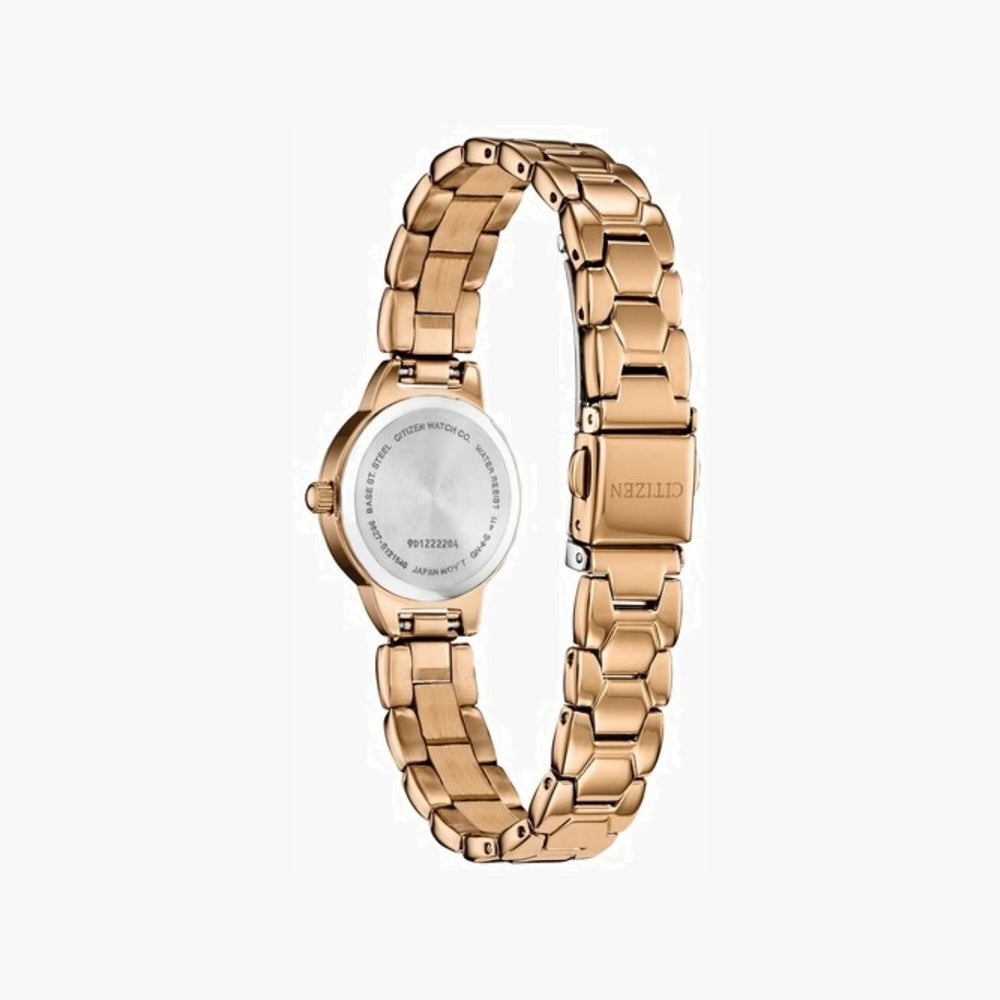 Citizen Ez7013-58a Radiant Charm - Elegant Gold Women's Watch With White Dial & Stainless Band by i-watch
