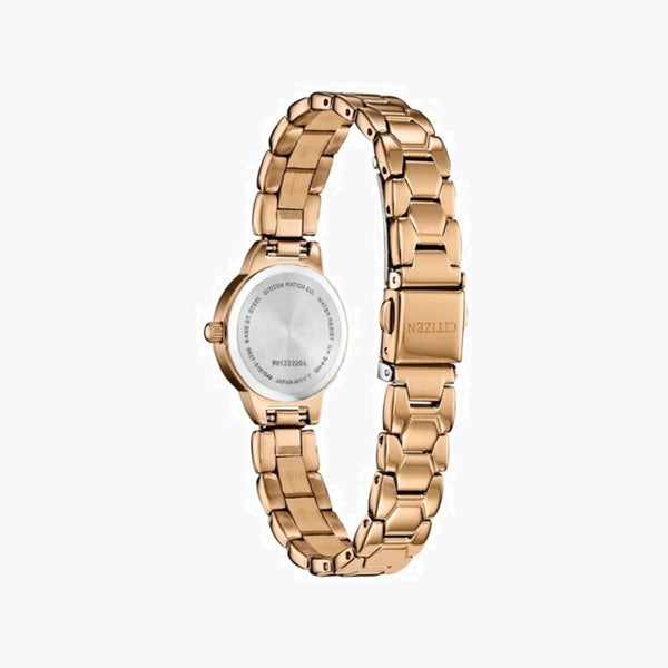 Citizen Ez7013-58a Radiant Charm - Elegant Gold Women's Watch With White Dial & Stainless Band by i-watch