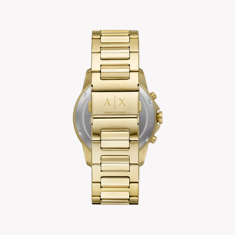 Armani Exchange Men's Gold Watch, Blue Dial | Ax7151set by i-watch
