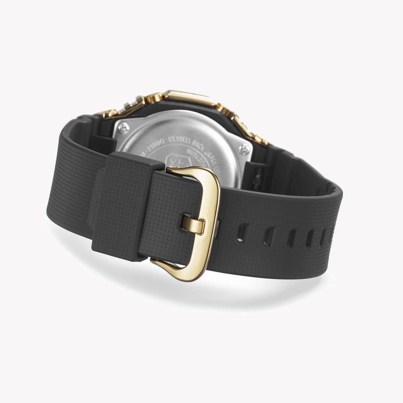 Casio G-Shock Gm-2100g-1a9dr - Bold Gold Metal Clad Men's Watch With Black Resin Band by i-watch