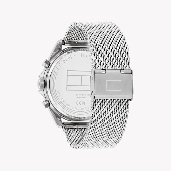 Tommy Hilfiger Men's Silver Watch, Black Dial | 1710646 by i-watch
