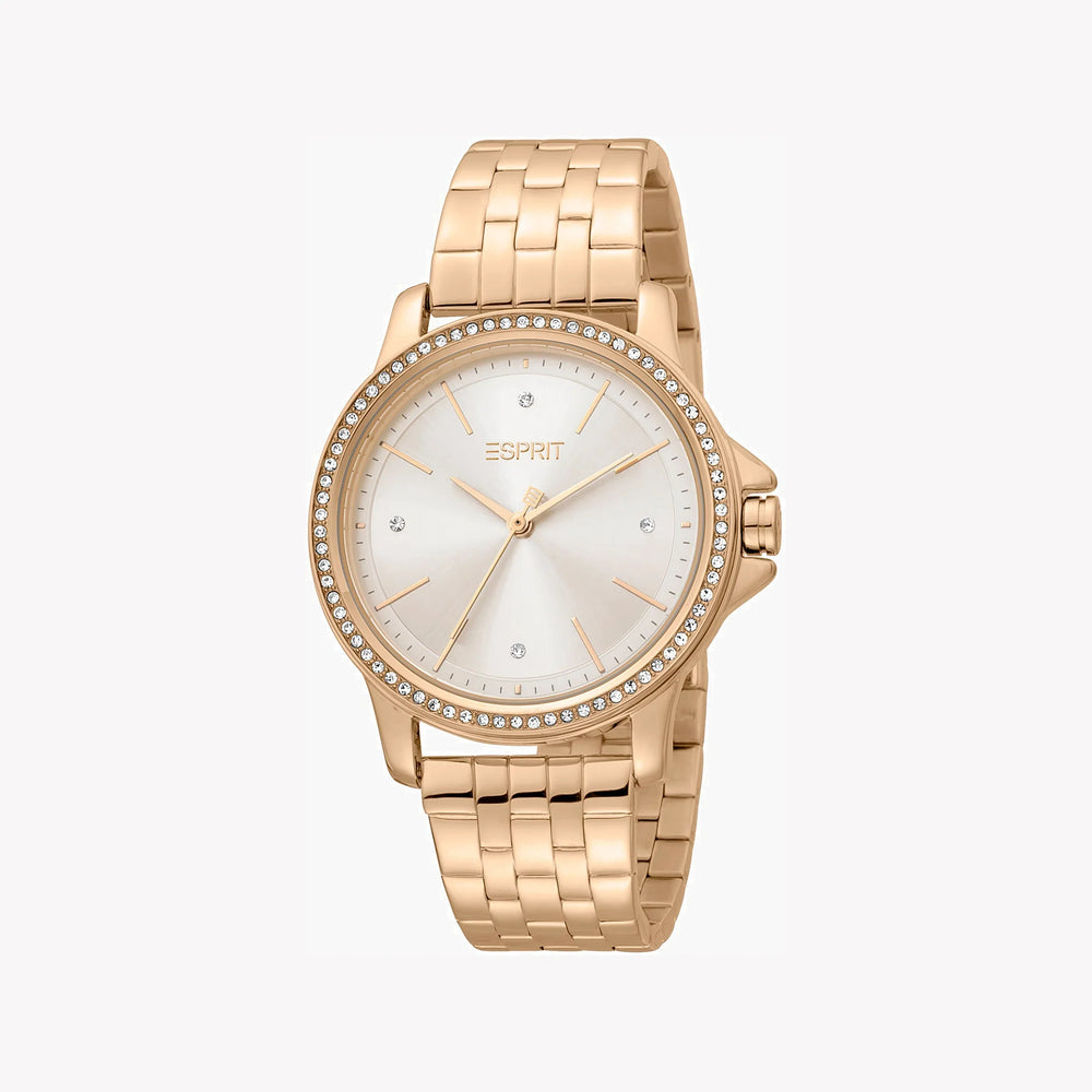 Esprit Women's Rose Gold Watch, Silver Dial | ES1L143M1075 by i-watch