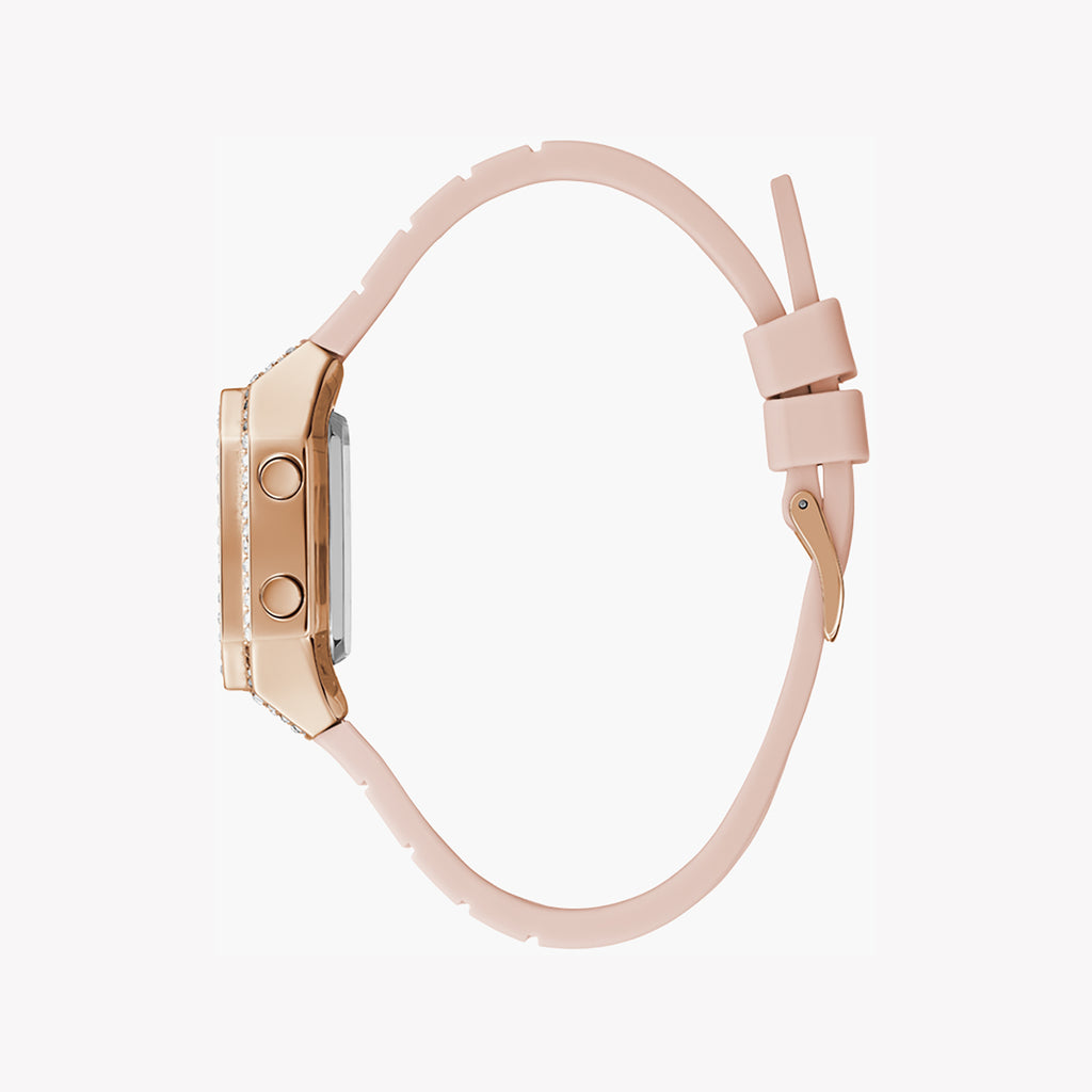 GUESS GW0430L3 CHIC VIBRANCE - STUNNING ROSE GOLD & PINK SILICONE WOMEN'S WATCH-i-Watch-2