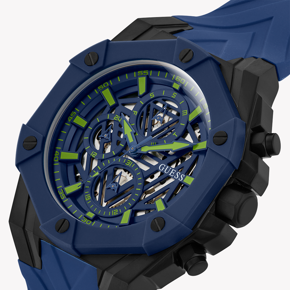 GUESS GW0579G3 BOLD ADVENTURE - MEN'S STYLISH BLACK & BLUE TIMEPIECE-i-Watch-5