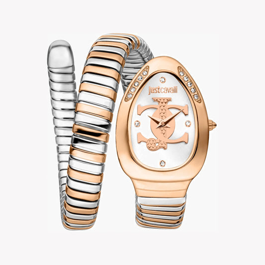 Montre analogique pour femme Just Cavalli en acier inoxydable JC1L227M0075