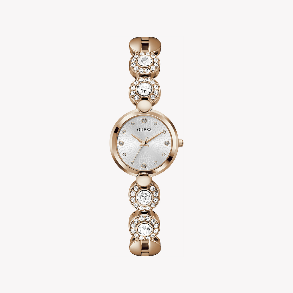 GUESS GW0757L3 ROSE GOLD SOPHISTICATION - ELEGANT WOMEN'S WATCH WITH SILVER DIAL